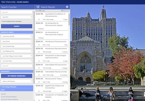 Yale Course Search is the official resource for viewing course offerings at Yale University. COURSE SEARCH. Login Welcome, Search Courses. Keyword. Term. Registration worksheet class(es) have changed ...